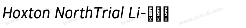 Hoxton NorthTrial Li字体转换